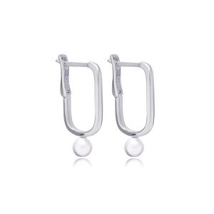 925 Sterling Silver Pearl Drop Earrings – Handmade in Turkey